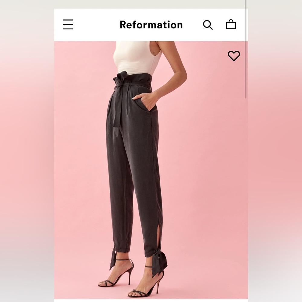 Reformation Avalon pants - black